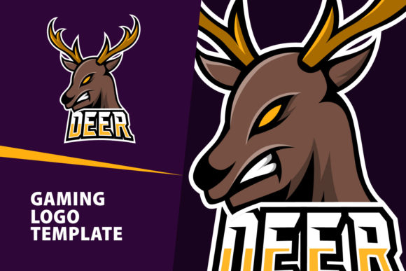 Creating Identity with Deer Mascot Gaming Logo Design