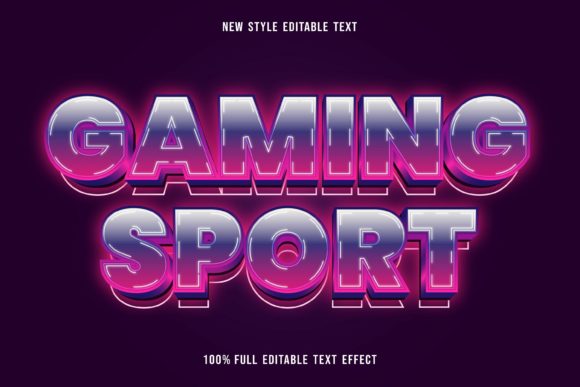 Elevate Your Digital Graphics with Text Effect Gaming Sport