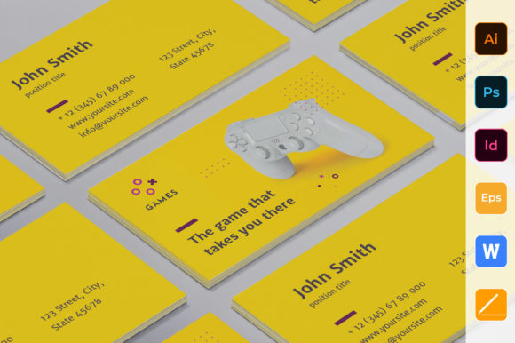 Gaming Company Business Card: A Professional Edge for Your Brand