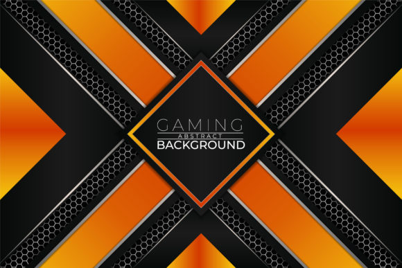Modern Gaming Arrow Orange Background for Visual Impact