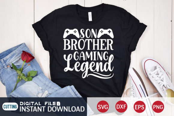 Son Brother Gaming Legend SVG Files