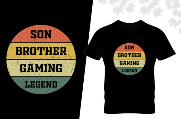 Son Brother Gaming Legend T-shirt Design