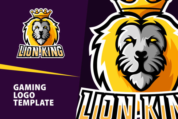 The LionKing Mascot Gaming Logo Design
