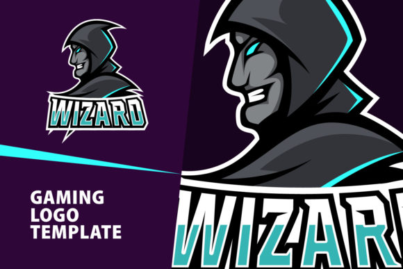 The Power of a Wizard Mascot Gaming Logo