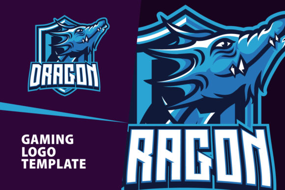 The Strategic Power of a Blue Dragon Mascot Gaming Logo Design