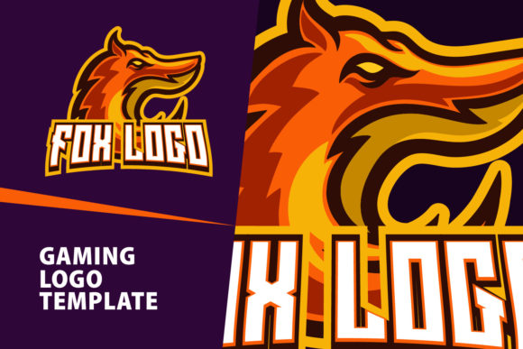 Unleash Your Brand with an Orange Fox Mascot Gaming Logo